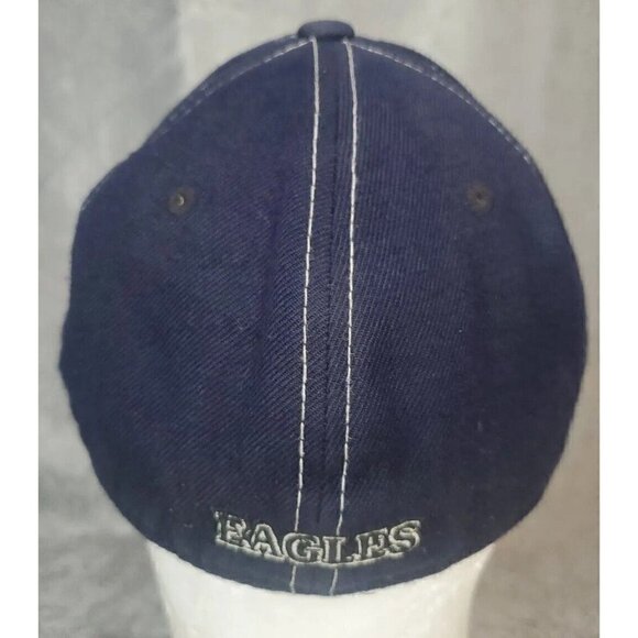 Black pinstripe Eastern Washington lined Zephyr Fitted 7 3/8 Blue Cap Eagles Hat - Picture 4 of 9